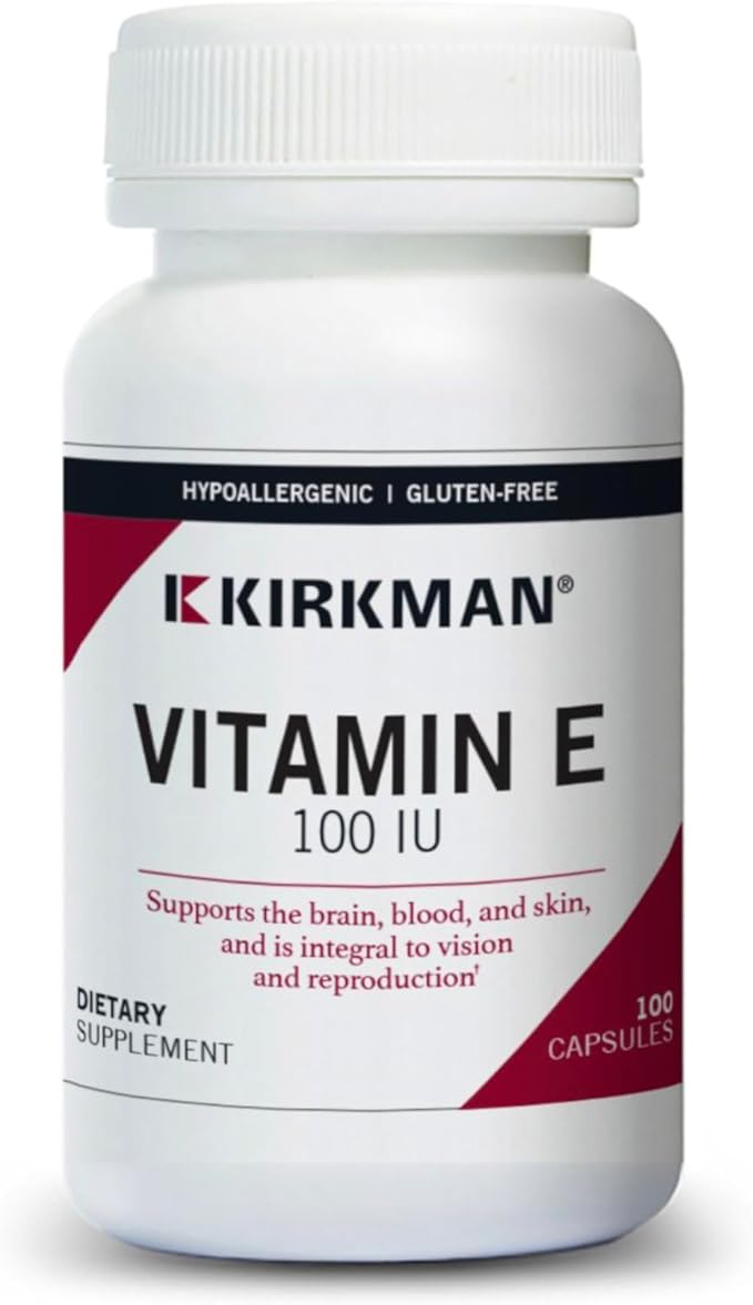 Kirkman Vitamin E 100 IU 100 Vegetarian
