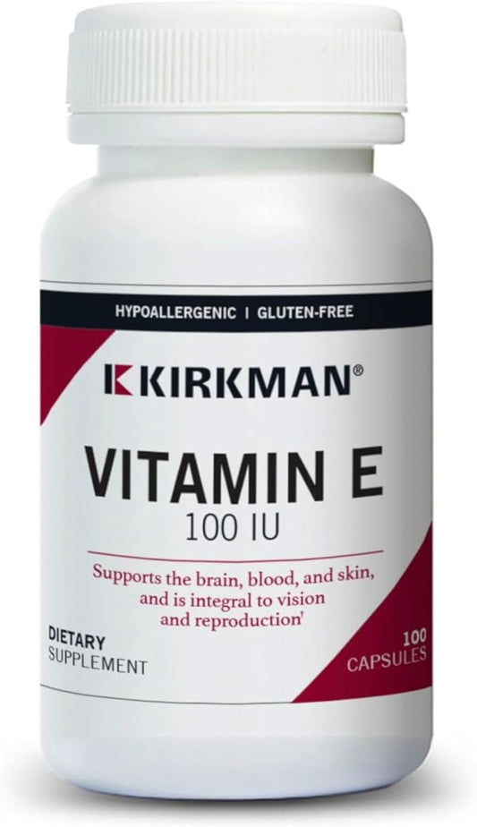 Kirkman Vitamin E 100 IU 100 Vegetarian