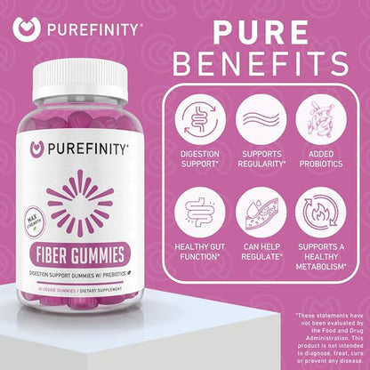 Fiber FOS Inulin Gummies – Chicory 60 Vegan