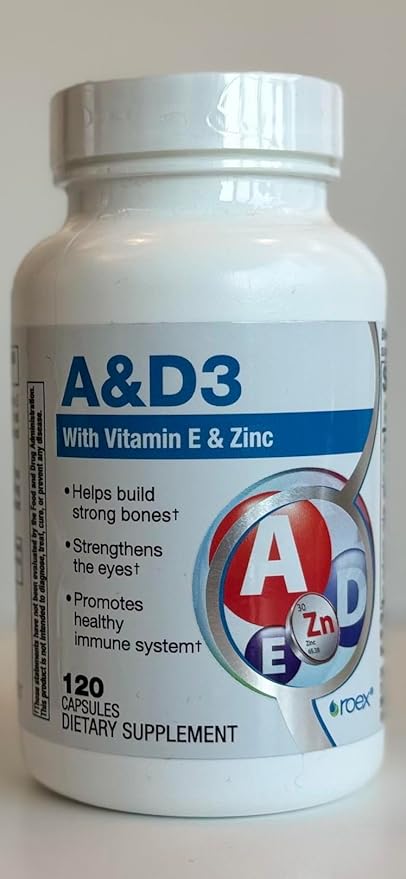 Roex Vitamin A and D Plus 120 Count