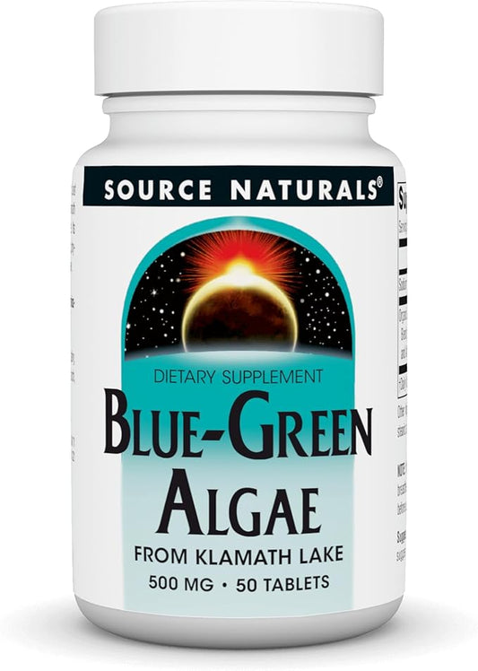 Source Naturals Blue-Green Algae from Klamath Lake* - 500 mg - 50 Tablets