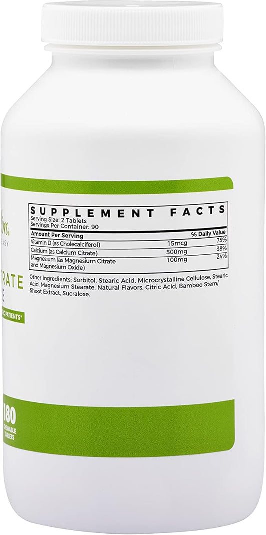 BariSlim Bariatric Calcium Citrate with Magnesium 500 mg (90 Servings)