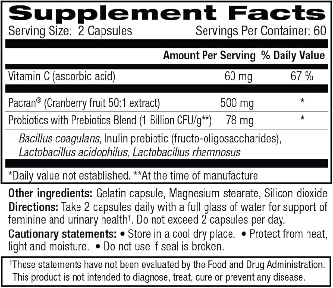 vH essentials Probiotics with Prebiotics and 120 Capsules (544-36)
