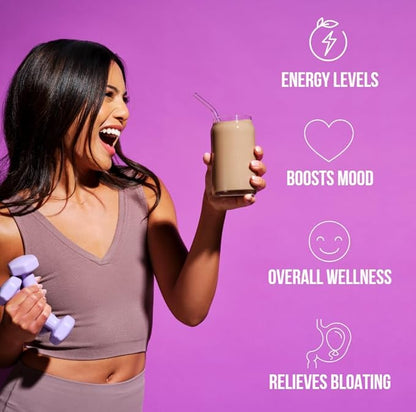 VitaHustle ONE - Superfood Meal Replacement Powder, Plant Based Protein Shake Powder, Vegan. 86 Superfoods, Vitamins, & Minerals, Ashwagandha, Adaptogens. Founded by Kevin Hart. (Chocolate & Vanilla 2-Pack)