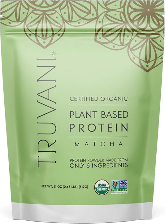Truvani Vegan Pea Protein Powder 20g Organic 10 Servings