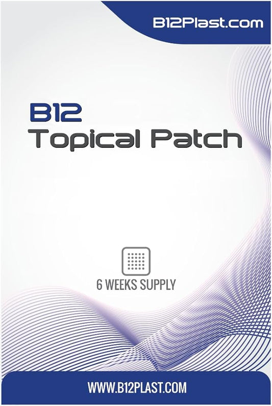 B12 Multi Topical Patches - Latex, Lactose, Gluten, and Sugar-Free - 6 Weeks Supply