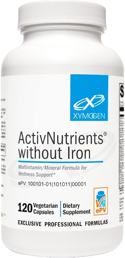 XYMOGEN ActivNutrients without Iron (120 Capsules)