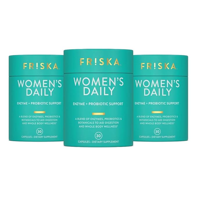 FRISKA Women’s Daily Digestive Enzyme and 90 Capsules
