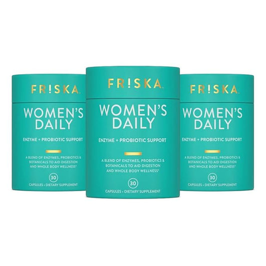 FRISKA Women’s Daily Digestive Enzyme and 90 Capsules