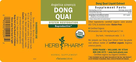 Herb Pharm Dong Quai Liquid Extract 4 Ounce