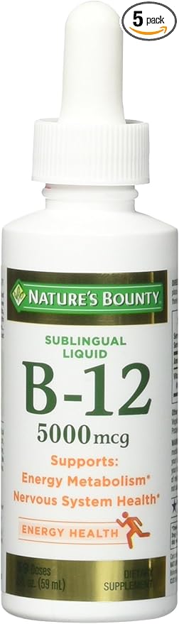 Nature's Bounty B-12 5000 mcg Sublingual 2 oz 5)