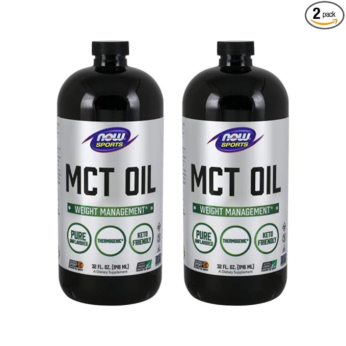 Now Foods MCT Oil, 32 Ounce (Pack Of 2) (packaging may vary)