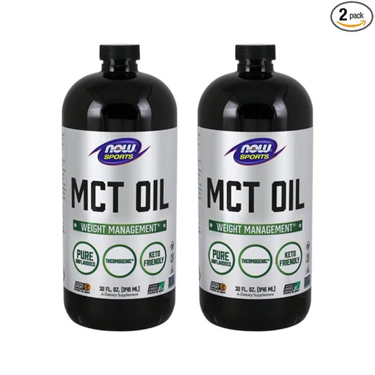 Now Foods MCT Oil, 32 Ounce (Pack Of 2) (packaging may vary)