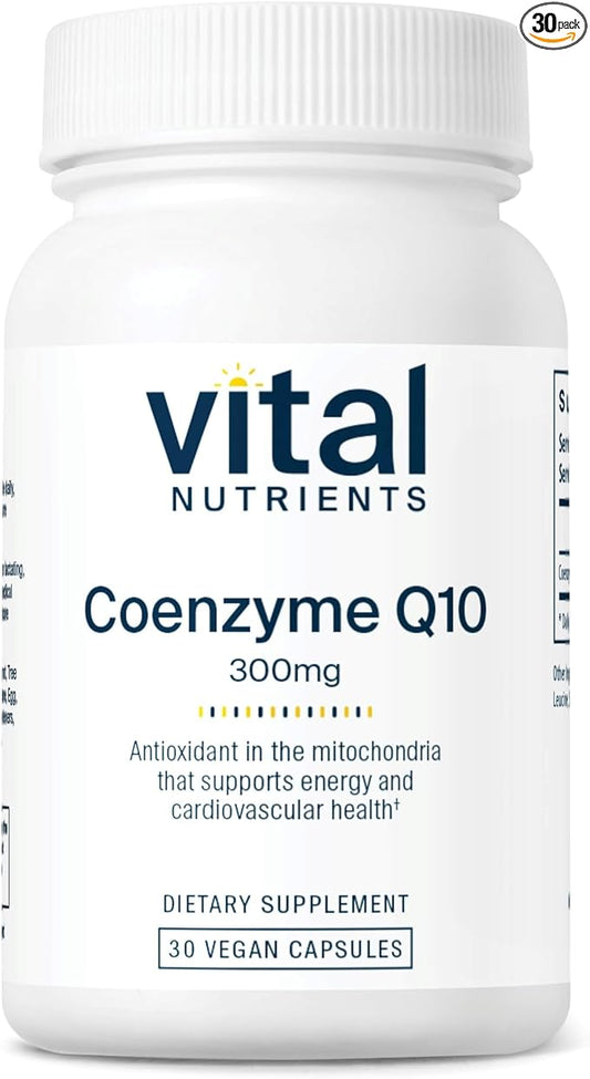 Vital Nutrients CoQ10 300mg Q10 to 30 Capsules