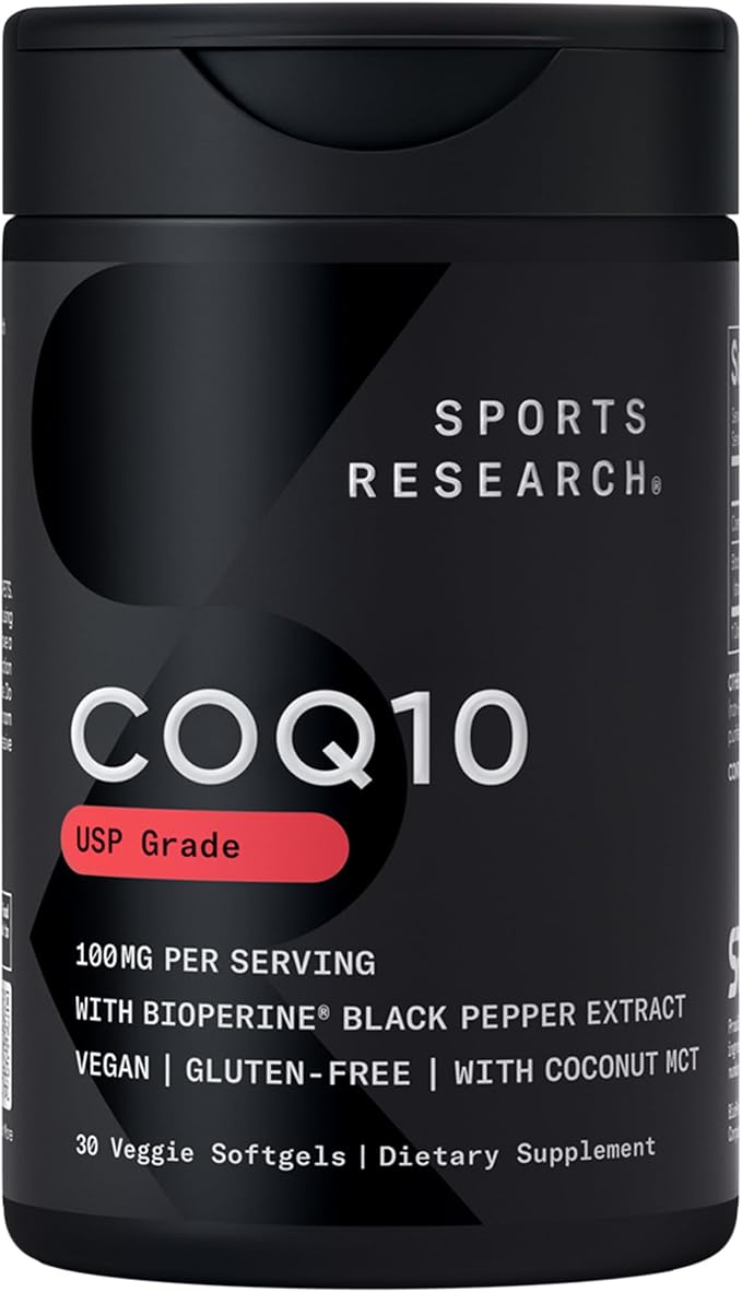 Sports Research Vegan CoQ10 100mg 30 Count