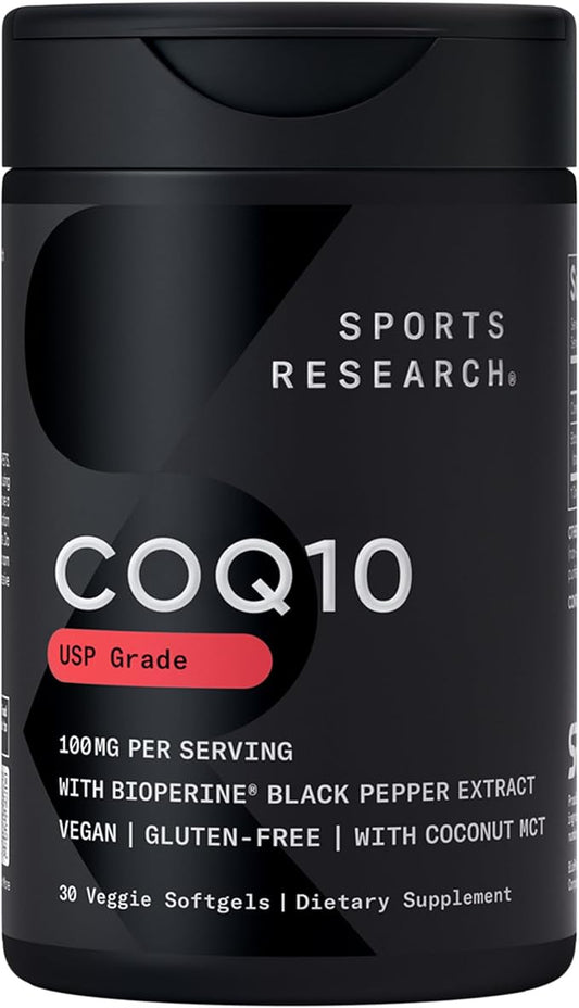 Sports Research Vegan CoQ10 100mg 30 Count