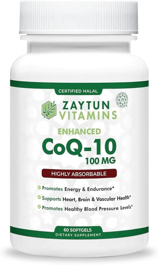 Zaytun CoQ10 Highly Absorbable, Heart Health 60 Mini