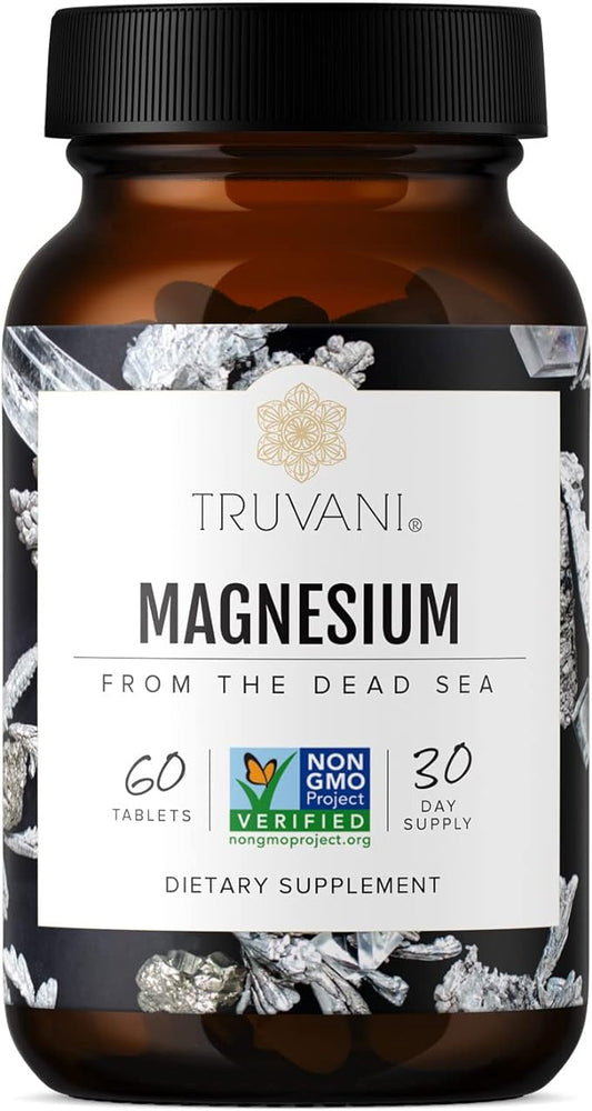 Truvani Magnesium 400mg Oxide Tablets | 60 Tablets | Supports Calm and Sleep, Healthy Bones, Muscle Health, Digestive Health | Non-GMO, Vegan Pills