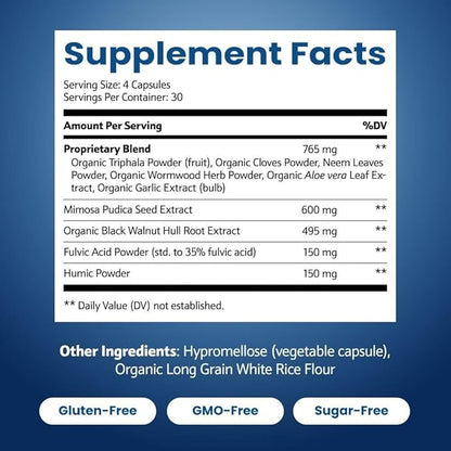 ParaPurify-120 Capsules: Digestive Health Support Supplement