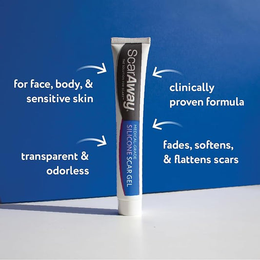 ScarAway Complete Scar Treatment Kit, Clinically (2) Tan (1.5" x 3") and (0.35 Oz),