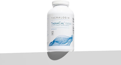 Theralogix TheraCal D2000 - Bone Health Support Supplement with Calcium, Magnesium, Vitamin D3, Vitamin K2 & Boron* - 90-Day Supply - NSF Certified - 360 Tablets