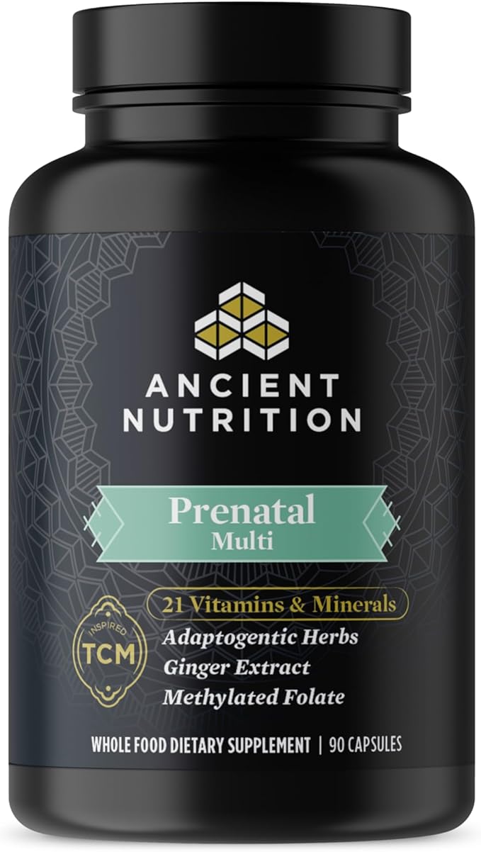 Ancient Nutrition Prenatal Vitamins, Multivitamin B12, Magnesium 90 Ct