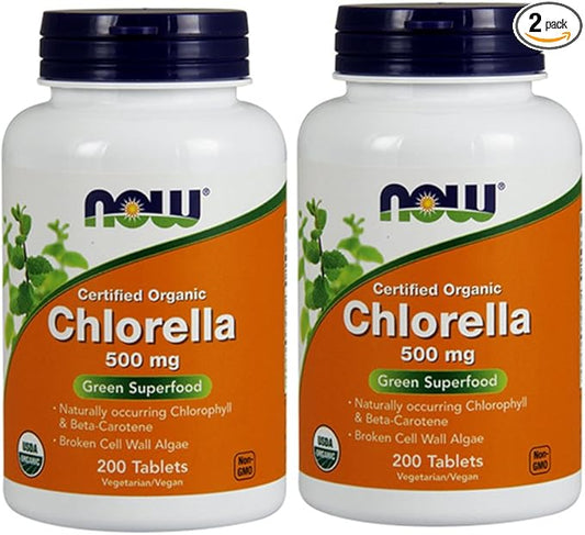 Now Foods Chlorella 500 mg, 200 2)