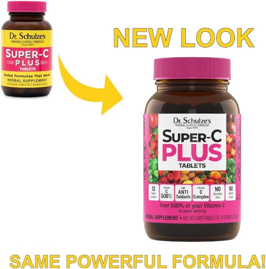 Dr. Schulze's | Super-C Plus | 60 Chewable (1000 mg)