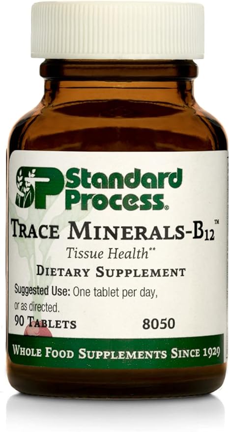 Standard Process Trace Minerals-B12 B12, Zinc, 90 Tablets