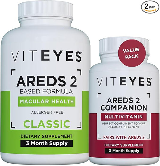Viteyes AREDS 2 Capsules and Viteyes 2 Companion, 3 Month