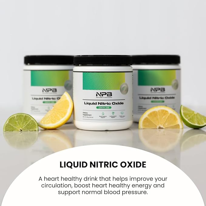 Nature's Pure Blend Liquid Nitric Oxide - Blood Pressure Support Drink - Blood Circulation - 5,000 MG - Nitric Oxide Supplement - Amino Acids -
