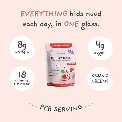 Mighty Strawberry Milk 2 Billion 15-30 Servings