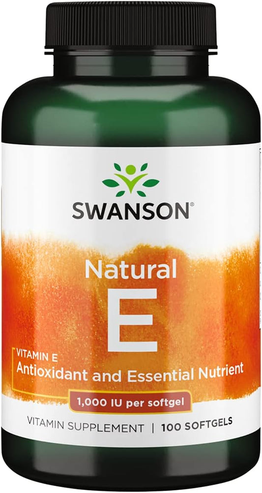 Swanson Vitamin E (100 Softgels, 1000 IU