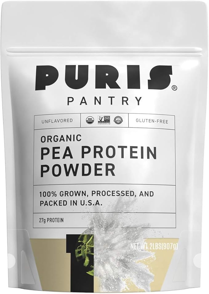 PURIS® Organic Pea Protein Powder, 100% 2 LB