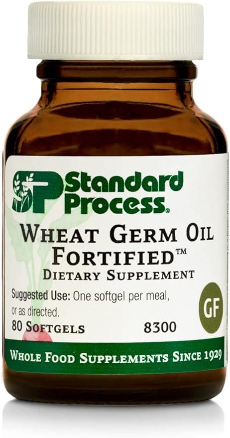 Standard Process Wheat Germ Oil Fortified 80 Softgels
