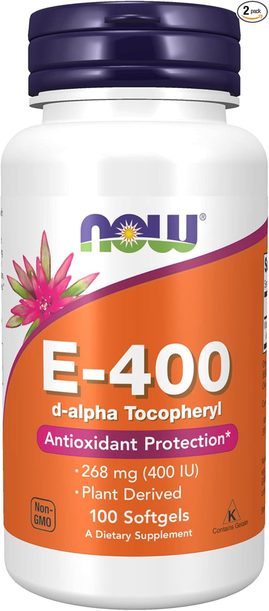 NOW Supplements, Vitamin E-400 IU, D-Alpha 100 Count 1)