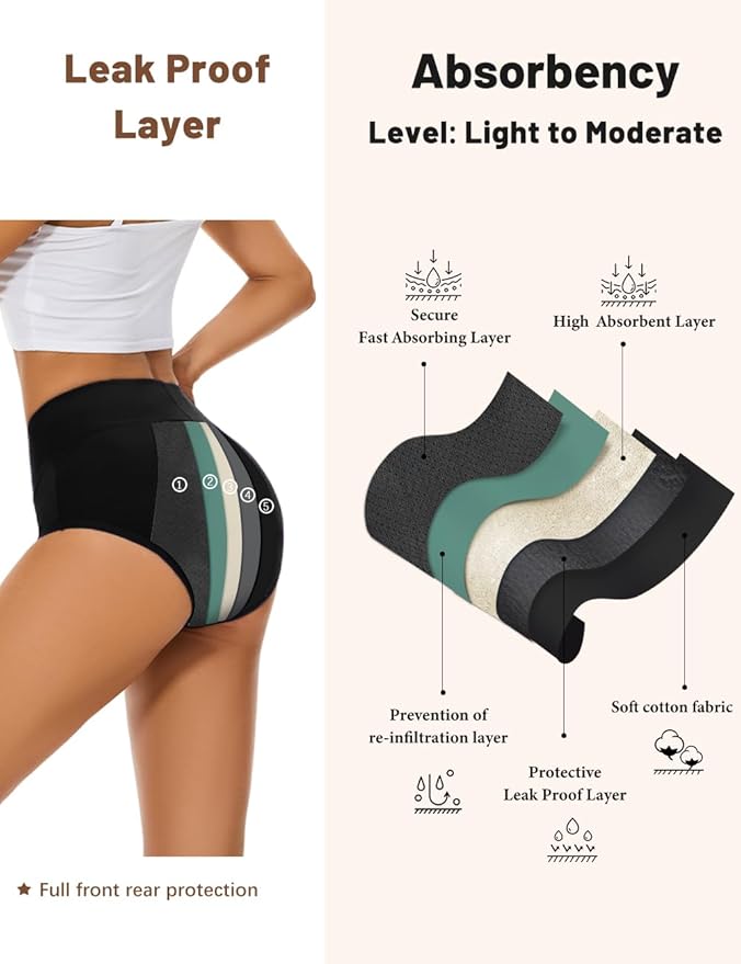 Incontinence Underwear for Women High Absorbency