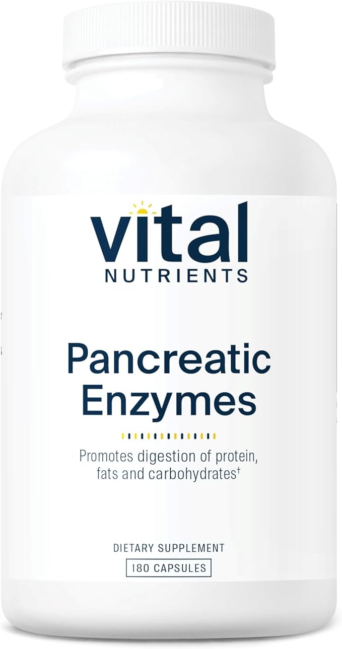 Vital Nutrients Pancreatic Enzymes 1000mg (Full Strength) 180 Capsules