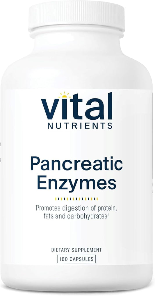 Vital Nutrients Pancreatic Enzymes 1000mg (Full Strength) 180 Capsules