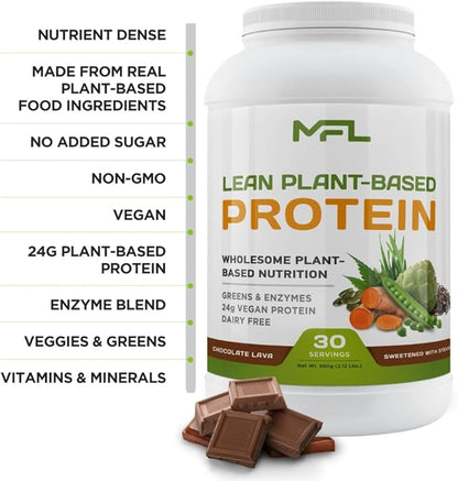 MFL Vegan, Plant-Based Protein Powder l 2.12 lbs