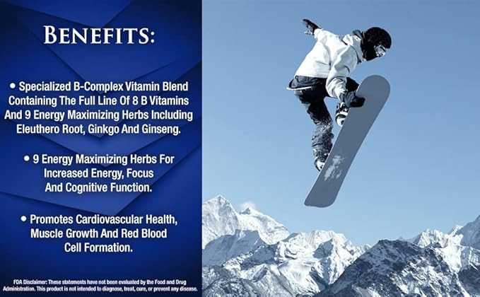 Premium Liquid B Complex Vitamin- Fast 8 B-vitamins, 16oz, 32 32 Serv