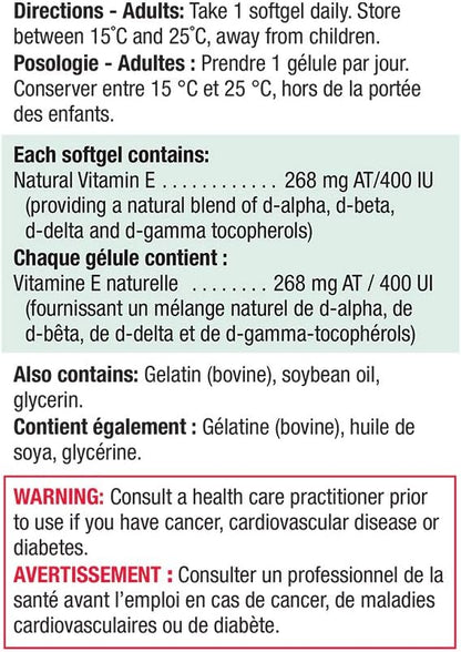Jamieson Balanced Vitamin E Complex 400IU 120 Softgels