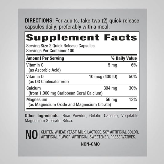 Coral Calcium 1000 mg 200 Capsules