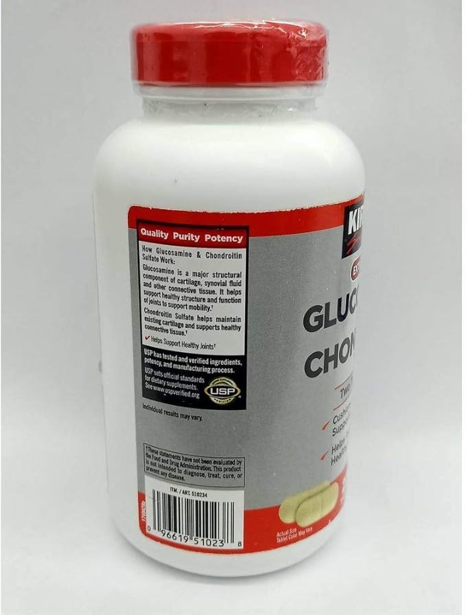 KIRKLAND Signature Extra Strength Glucosamine 1500 mg Chondroitin 1200 mg 220 Tablets