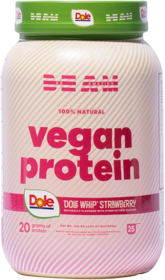 BEAM Be Amazing Dole Vegan Protein Powder 20g Plant-Based 25 Servings
