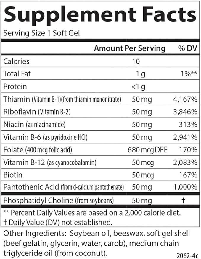 Carlson - B-50 Gels, Vitamin B 200 Softgels