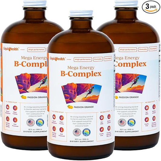LIQUIDHEALTH 32 Oz B Complex Liquid 3 Pack