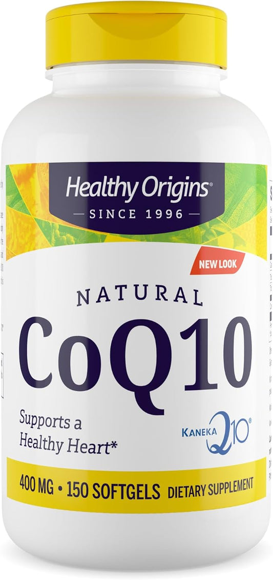 Healthy Origins CoQ10 (Kaneka Q10), 400 mg 150 Softgels