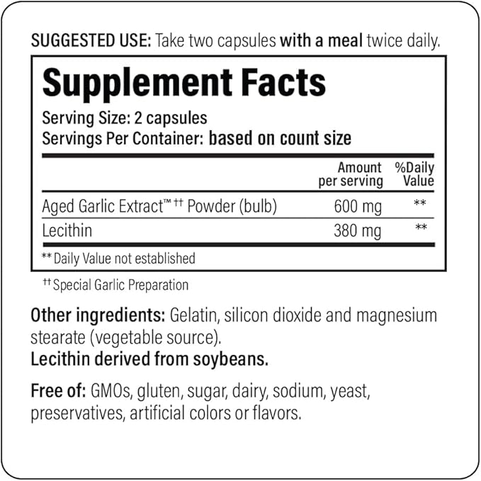Kyolic Aged Garlic Extract Formula 104 200 Capsules