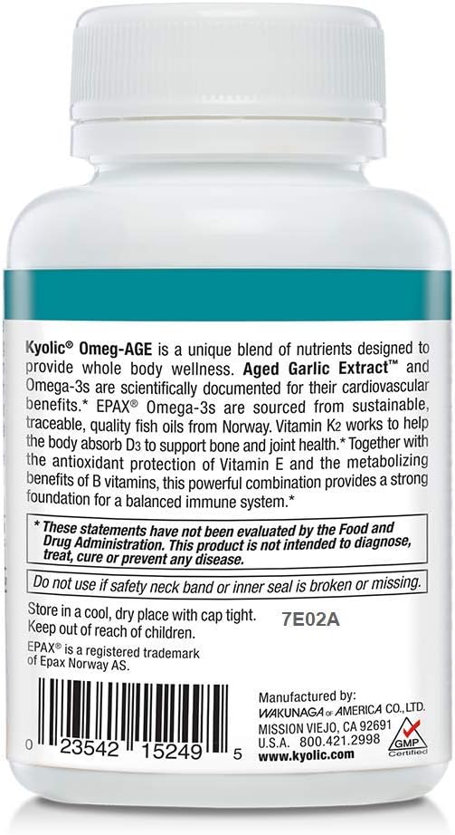 Kyolic Omeg-AGE, Heart, Bone & Immune 90 Count